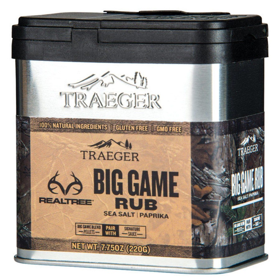 Food & Beverage * | Traeger Realtree Sea Salt And Paprika Big Game Rub 7.75 Oz Discount