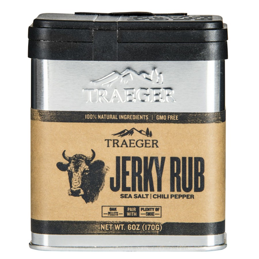 Food & Beverage * | Traeger Sea Salt And Chili Pepper Jerky Rub 6 Oz Promotion