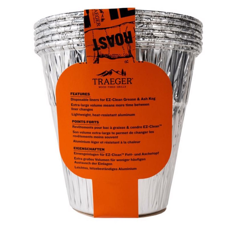 Outdoor Supplies * | Traeger Aluminum Bucket Liner 5 In. W For Ez-Clean Sale