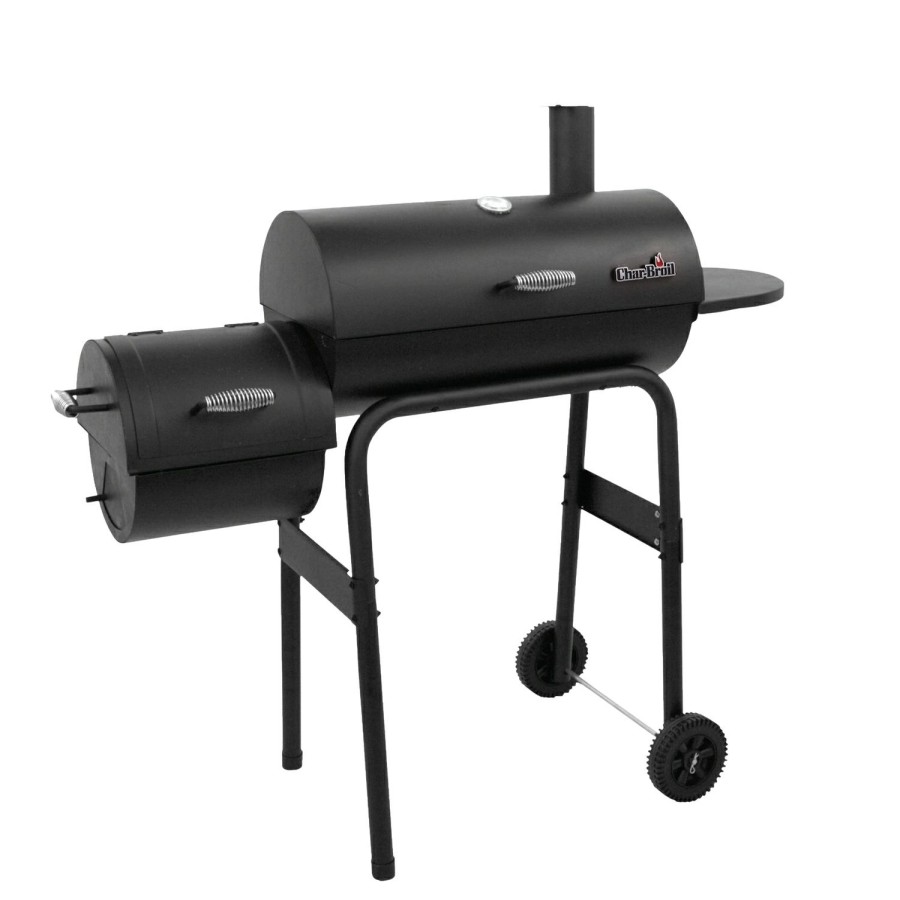 Outdoor Supplies * | Char-Broil Charcoal Offset Smoker Black Promotion