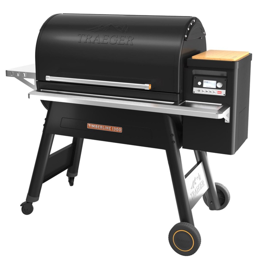 Outdoor Supplies * | Traeger Timberline 1300 Wood Pellet Wifi Grill Black Sale