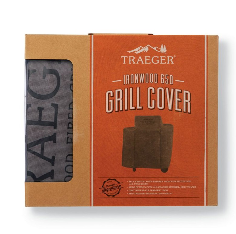 Outdoor Supplies * | Traeger Gray Grill Cover For Ironwood 650-Tfb65Ble Promotion