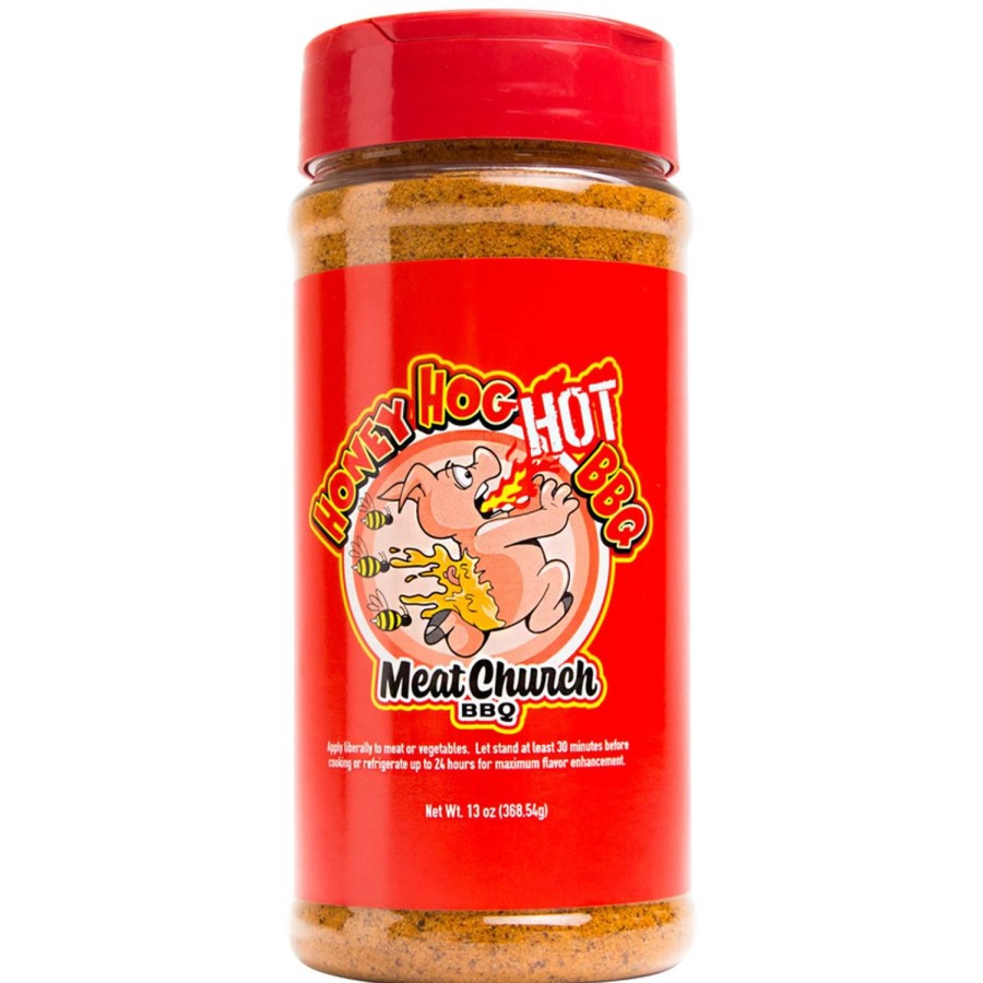 Food & Beverage * | Meat Church Bbq Rub Honey Hog Hot Seasoning 13 Oz Bottle Sale