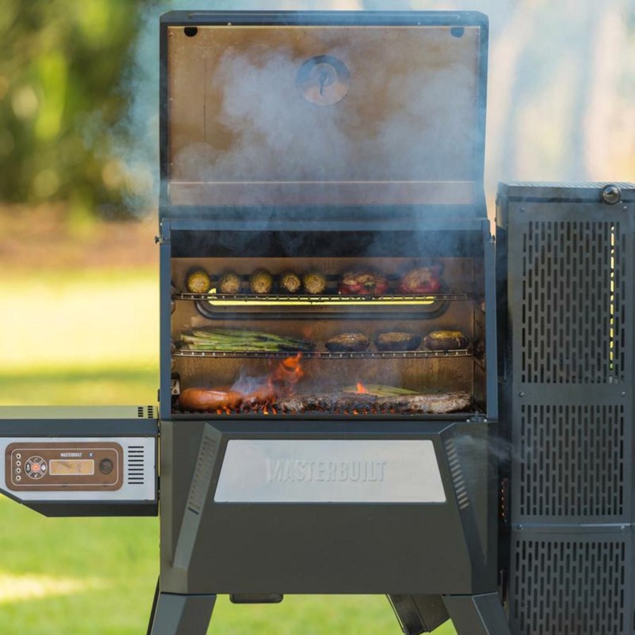 Outdoor Supplies * | Masterbuilt 24 In. Gravity Series 560 Charcoal Grill And Smoker Black Discount