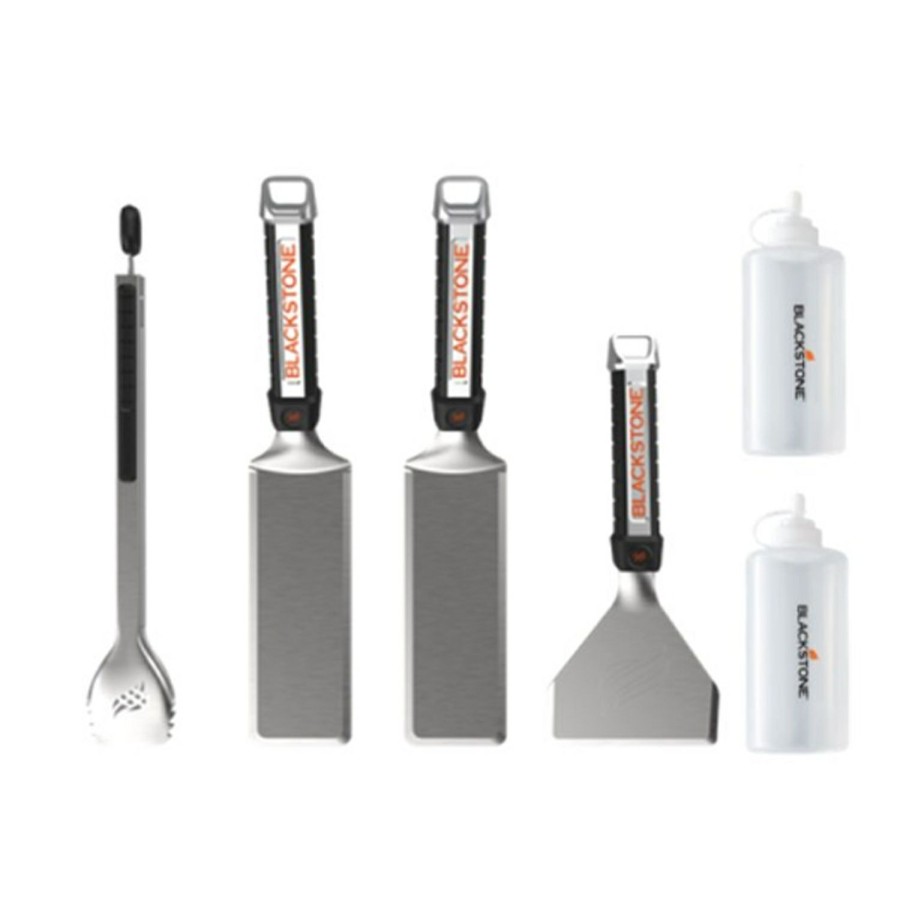 Outdoor Supplies * | Blackstone Culinary Stainless Steel Silver Griddle Tool Set 6 Pc Sale