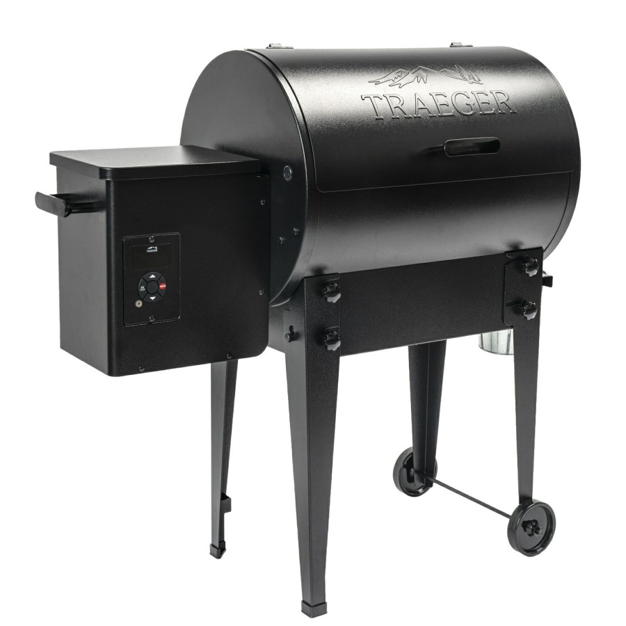 Outdoor Supplies * | Traeger Tailgater 20 Wood Pellet Grill Black Discount