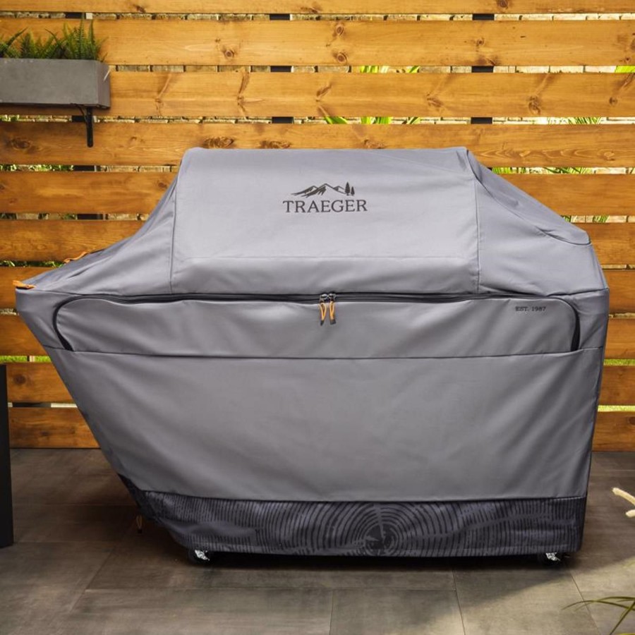 Outdoor Supplies * | Traeger Gray Grill Cover For Timberline Xl Sale