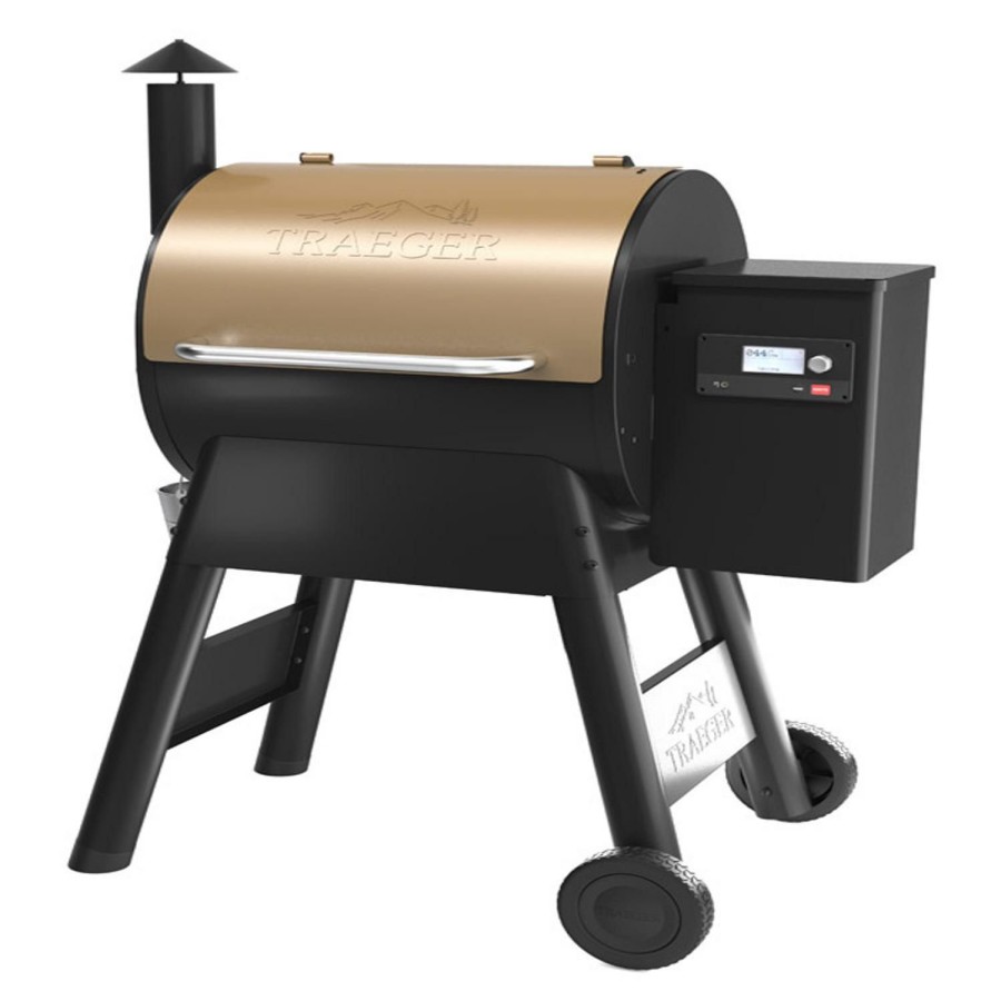 Outdoor Supplies * | Traeger Pro 575 Wood Pellet Wifi Grill Bronze Discount