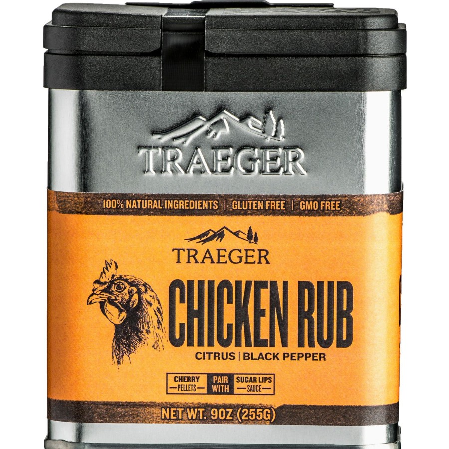 Food & Beverage * | Traeger Citrus And Black Pepper Chicken Rub 9 Oz Discount