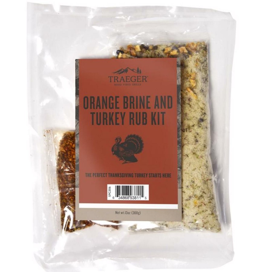 Food & Beverage * | Traeger Orange Brine And Turkey Rub Kit 13 Oz Discount