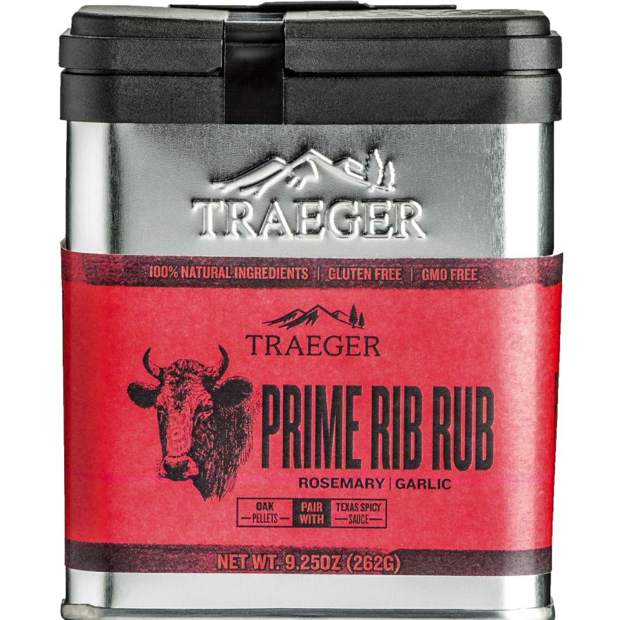 Food & Beverage * | Traeger Rosemary And Garlic Prime Rib Rub 9.25 Oz Discount