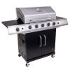 Outdoor Supplies * | Char-Broil Performance Series 5 Burner Liquid Propane Grill Black/Silver Sale