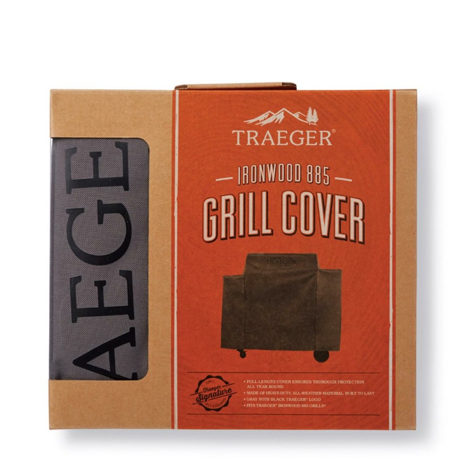 Outdoor Supplies * | Traeger Gray Grill Cover For Ironwood 885 Sale