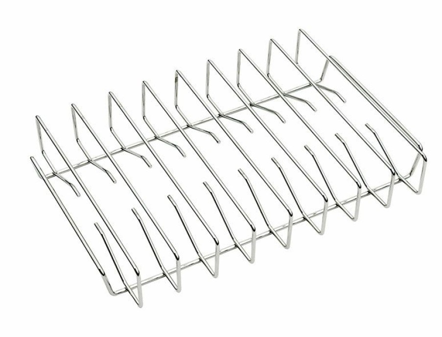 Outdoor Supplies * | Traeger Stainless Steel Rib Rack 17.5 In. L X 3.5 In. W 1 Pk Discount