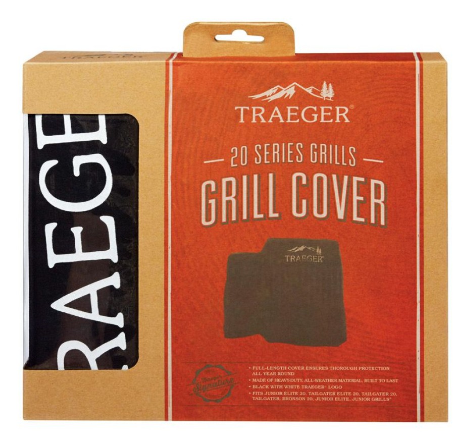 Outdoor Supplies * | Traeger Black Grill Cover For 20 Series, Junior And Tailgater Grills Discount