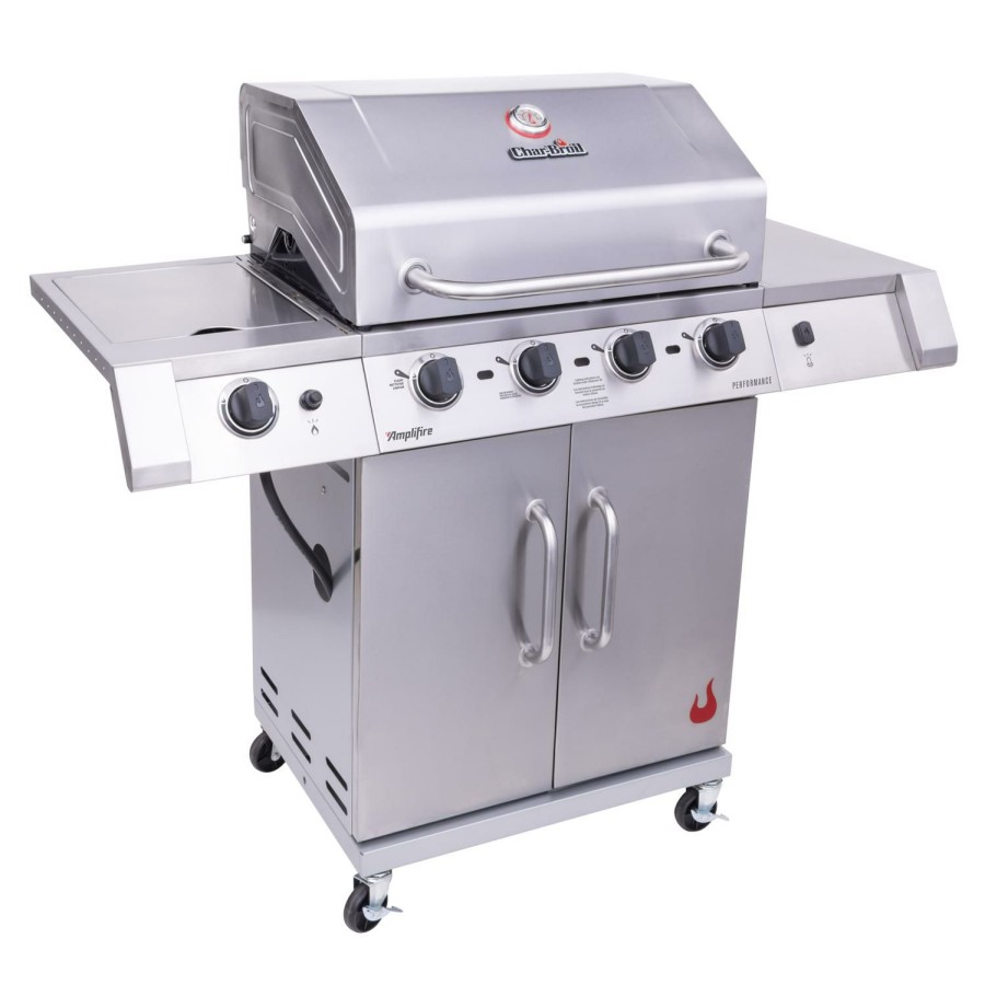 Outdoor Supplies * | Char-Broil Performance Ir 4B 4 Burner Liquid Propane Grill Stainless Steel Promotion