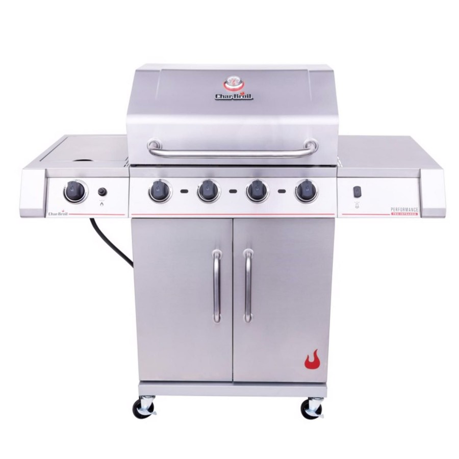 Outdoor Supplies * | Char-Broil Performance Ir 4B 4 Burner Liquid Propane Grill Stainless Steel Promotion