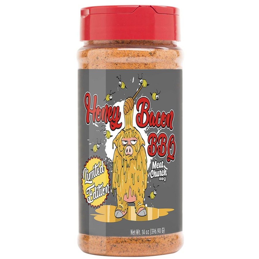 Food & Beverage * | Meat Church Bbq Rub Honey Bacon Seasoning 14 Oz Bottle Discount