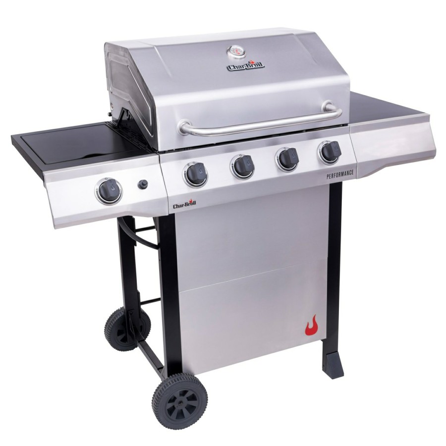 Outdoor Supplies * | Char-Broil Performance 4B 4 Burner Liquid Propane Grill Stainless Steel Discount