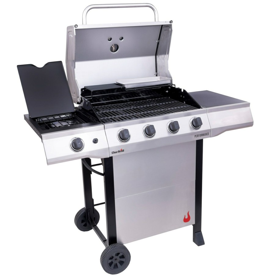 Outdoor Supplies * | Char-Broil Performance 4B 4 Burner Liquid Propane Grill Stainless Steel Discount