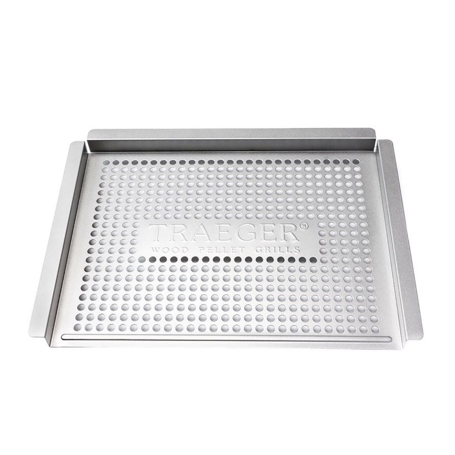 Outdoor Supplies * | Traeger Stainless Steel Grill Basket 15.75 In. L X 11.5 In. W 1 Pk Discount