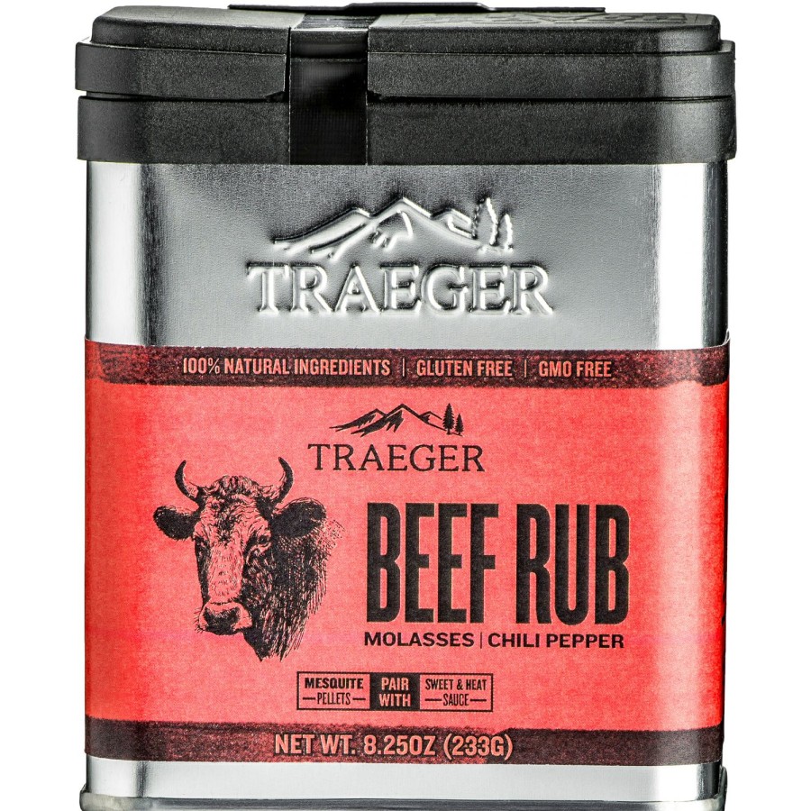 Food & Beverage * | Traeger Molasses And Chili Pepper Beef Rub 8.25 Oz Sale