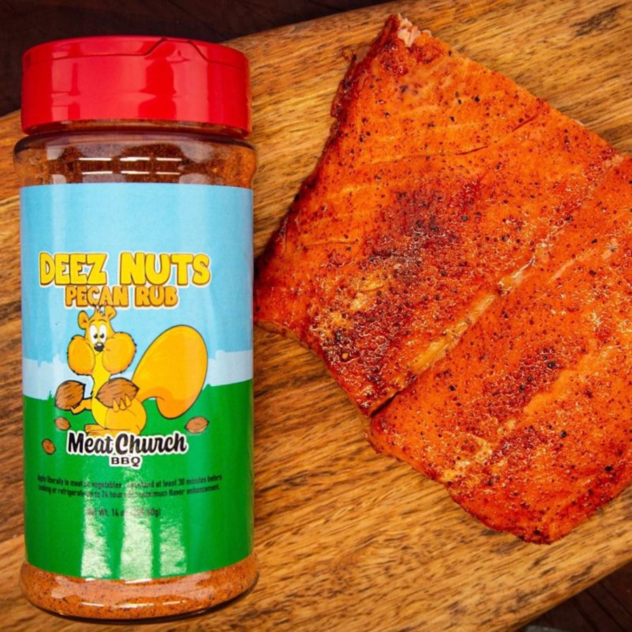 Food & Beverage * | Meat Church Bbq Rub Deez Nuts Honey Pecan Seasoning 14 Oz Bottle Discount