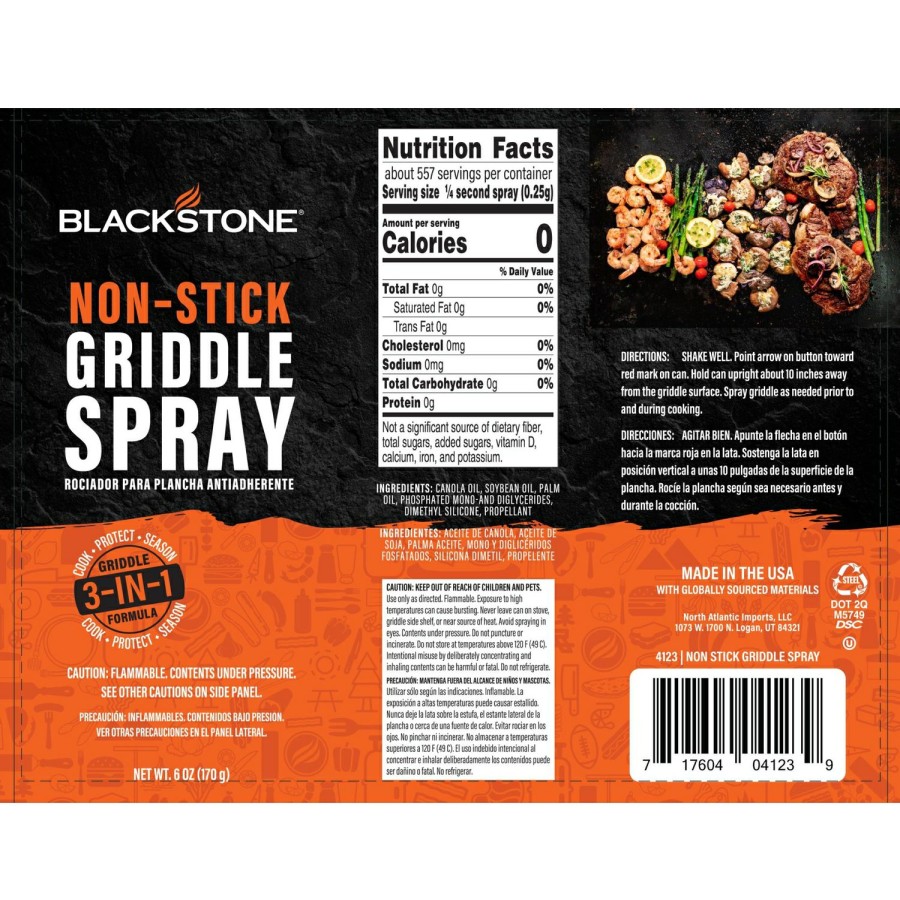 Outdoor Supplies * | Blackstone Non-Stick 3 In 1 Griddle Spray 1 Pc. Sale