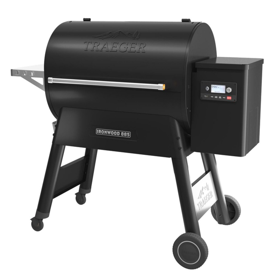 Outdoor Supplies * | Traeger Ironwood 885 Wood Pellet Wifi Grill And Smoker Black Discount