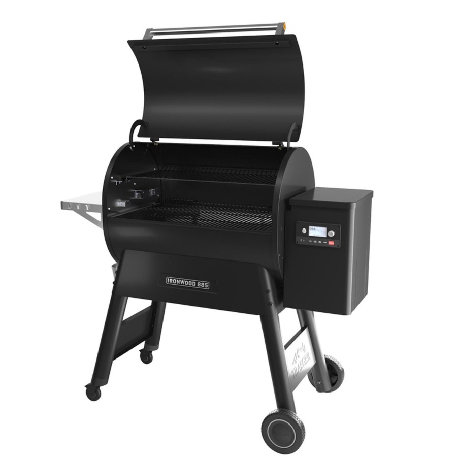 Outdoor Supplies * | Traeger Ironwood 885 Wood Pellet Wifi Grill And Smoker Black Discount