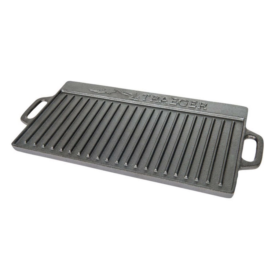 Promotion * | Traeger 9.25 In. W Cast Iron Reversible Griddle 19.5 In. L Sale