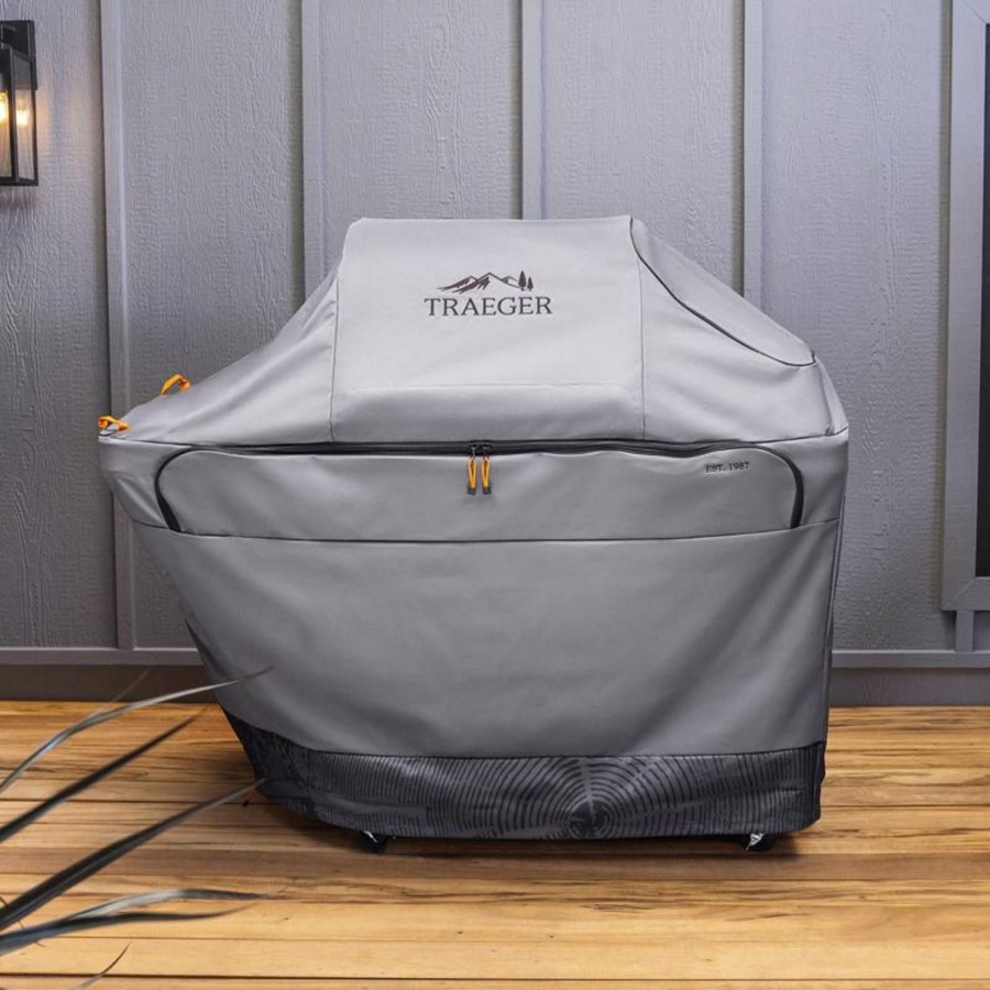 Outdoor Supplies * | Traeger Timberline Gray Grill Cover For Timberline Discount